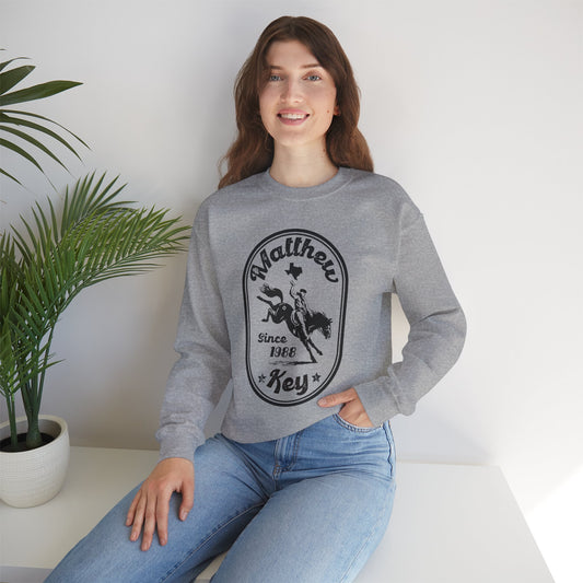 Crewneck Sweatshirt — Vintage Rodeo 'Matthew Key Since 1988' Graphic