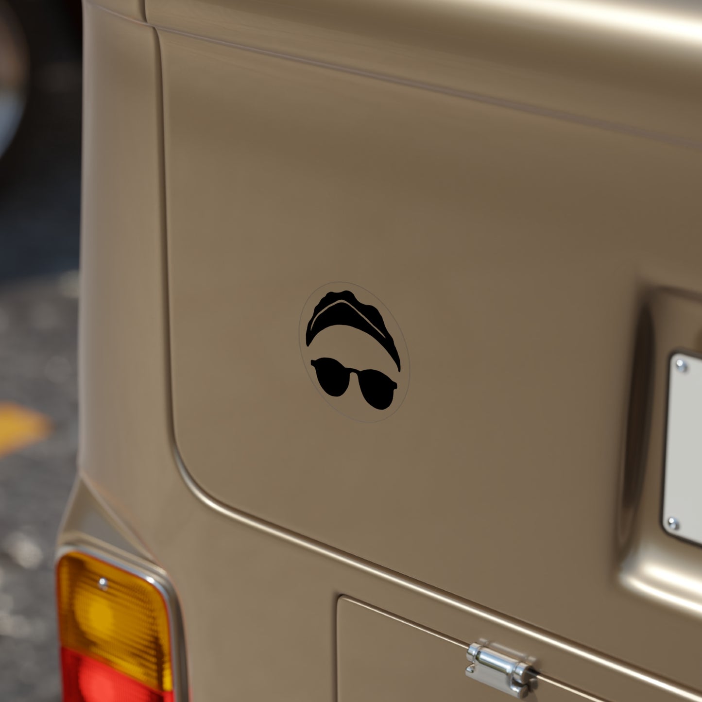 Cool Retro Sunglasses Outdoor Sticker, Transparent Car Decal, Laptop Sticker, Water Bottle Decor, Gift for Friends