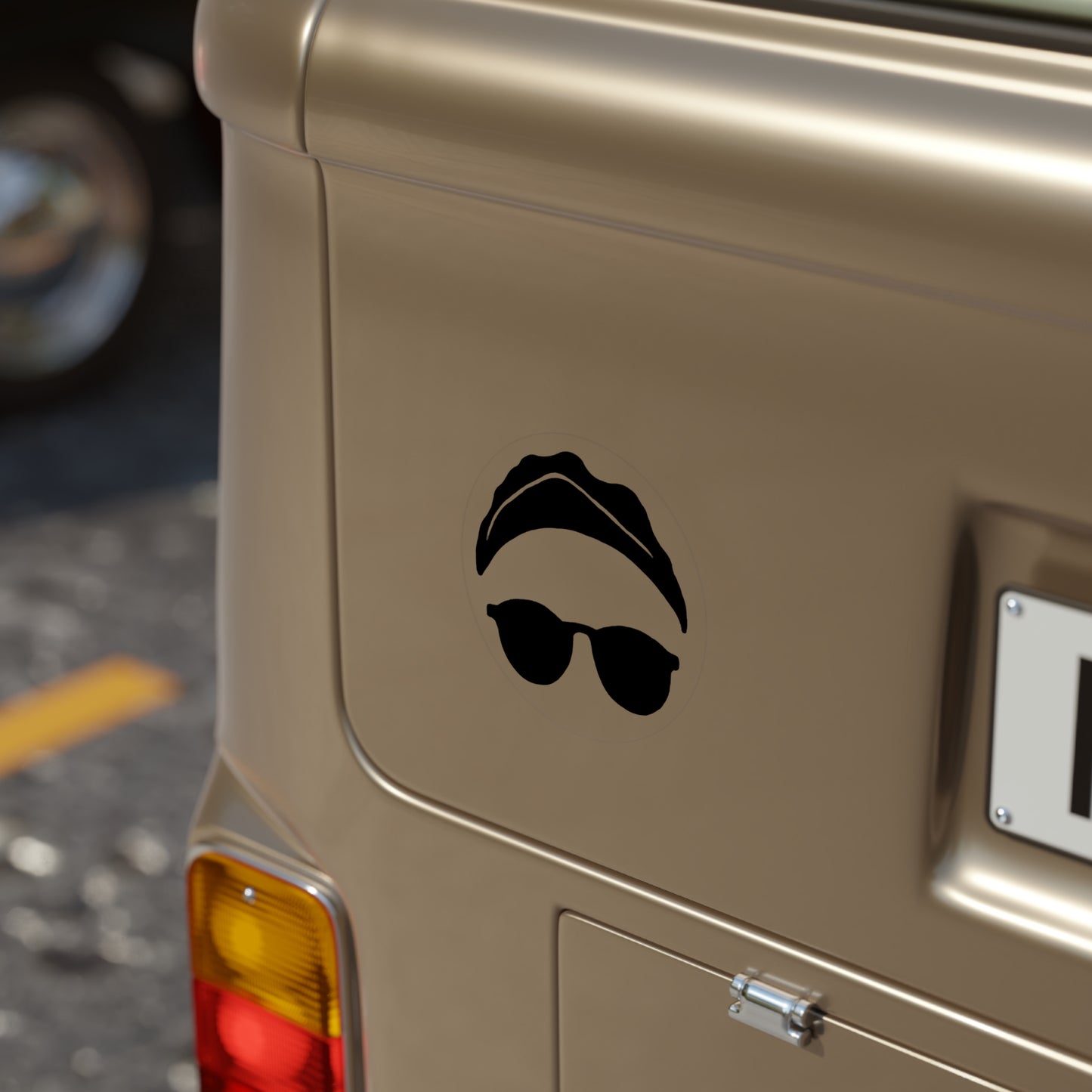 Cool Retro Sunglasses Outdoor Sticker, Transparent Car Decal, Laptop Sticker, Water Bottle Decor, Gift for Friends