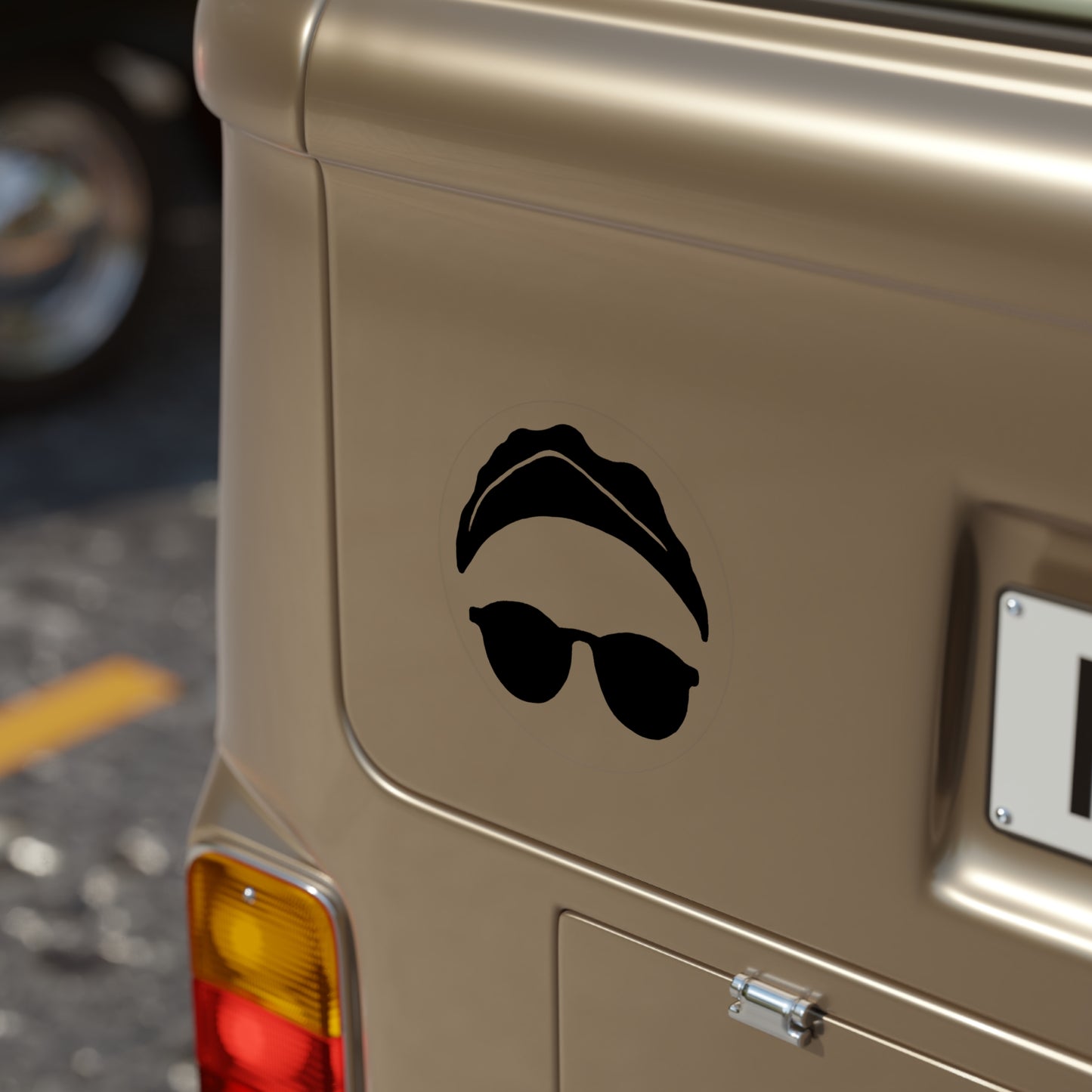 Cool Retro Sunglasses Outdoor Sticker, Transparent Car Decal, Laptop Sticker, Water Bottle Decor, Gift for Friends