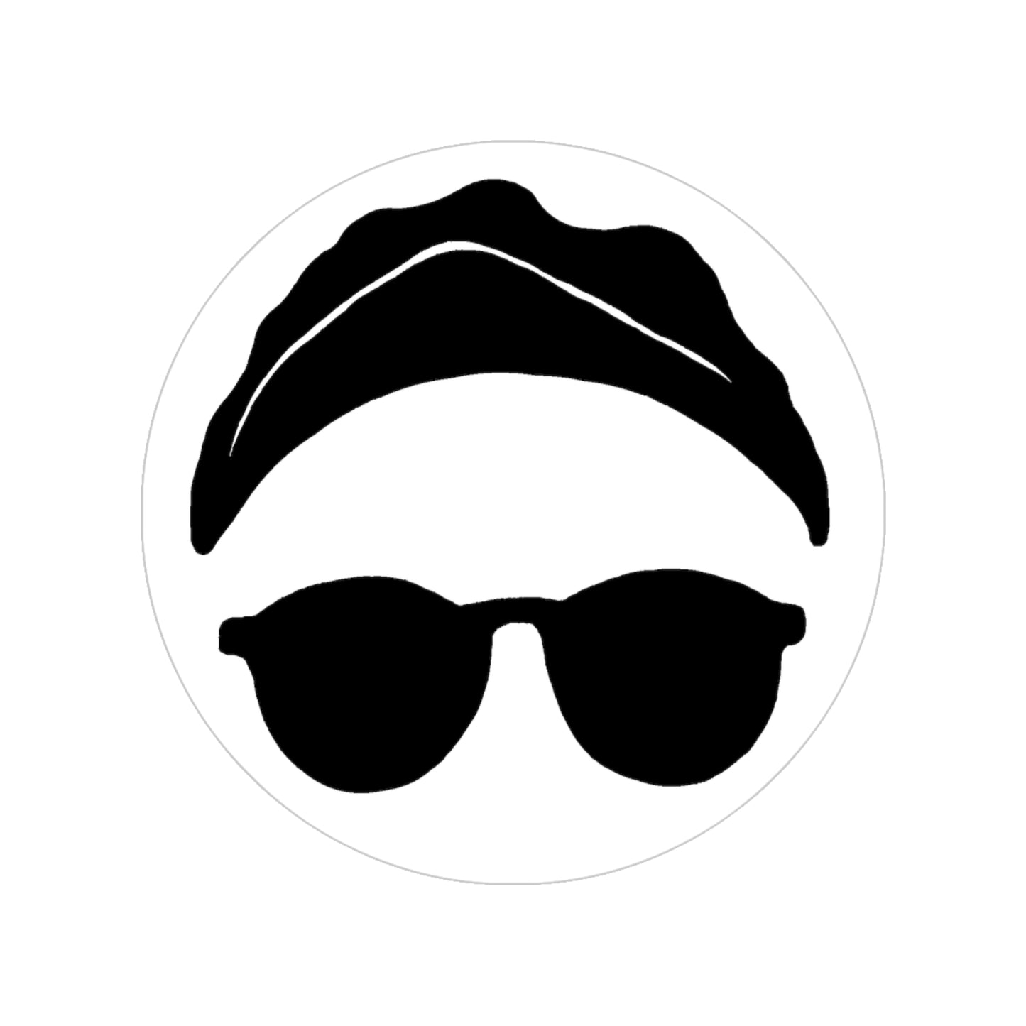 Cool Retro Sunglasses Outdoor Sticker, Transparent Car Decal, Laptop Sticker, Water Bottle Decor, Gift for Friends
