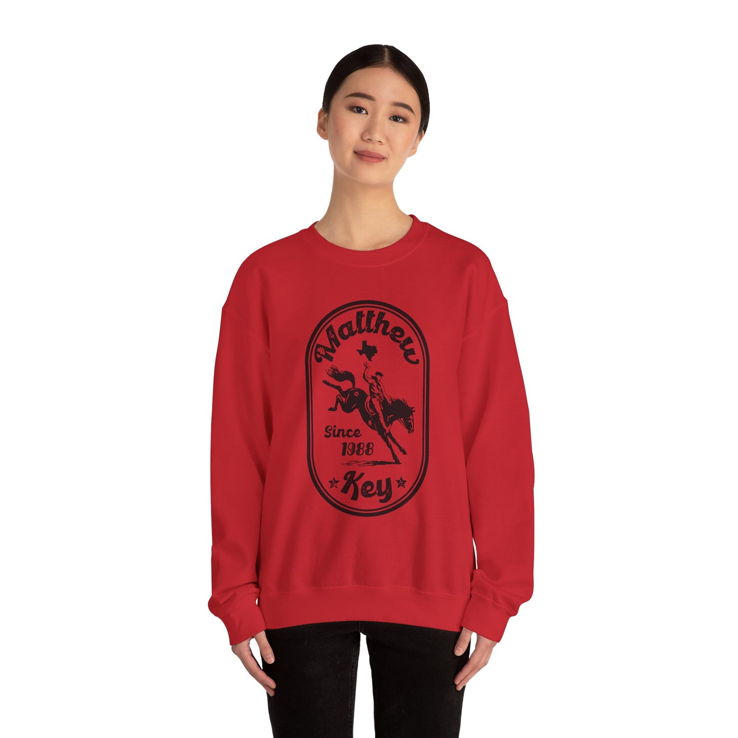 Crewneck Sweatshirt — Vintage Rodeo 'Matthew Key Since 1988' Graphic