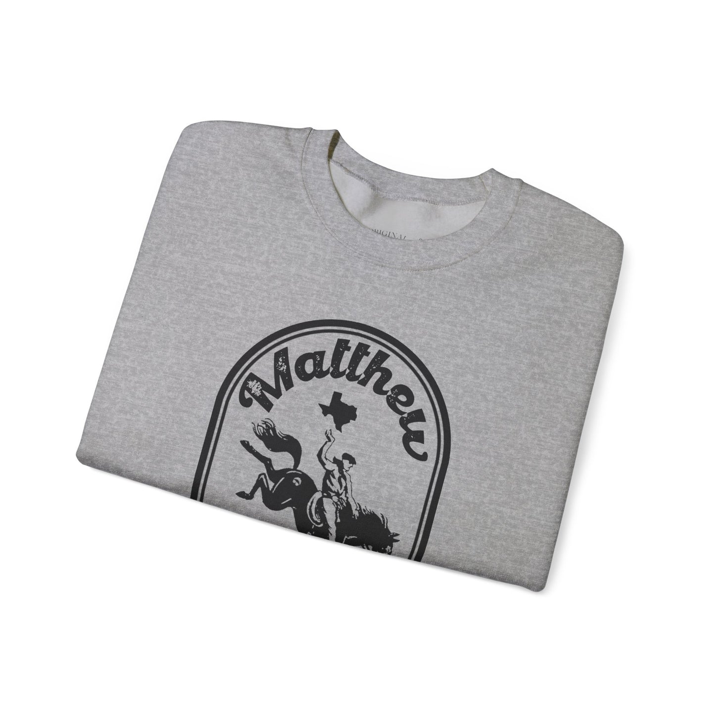 Crewneck Sweatshirt — Vintage Rodeo 'Matthew Key Since 1988' Graphic