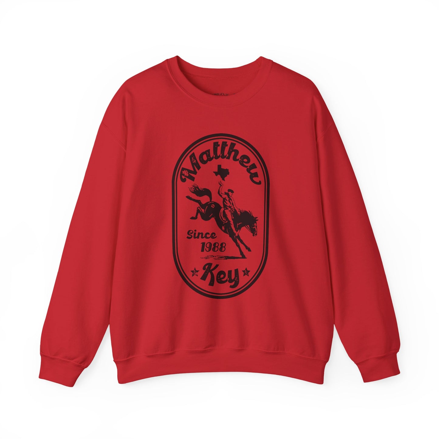 Crewneck Sweatshirt — Vintage Rodeo 'Matthew Key Since 1988' Graphic
