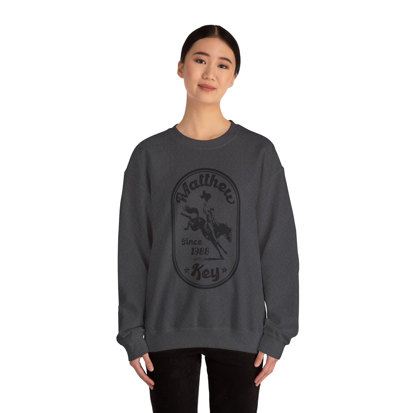 Crewneck Sweatshirt — Vintage Rodeo 'Matthew Key Since 1988' Graphic