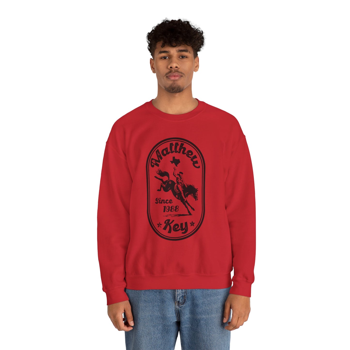 Crewneck Sweatshirt — Vintage Rodeo 'Matthew Key Since 1988' Graphic
