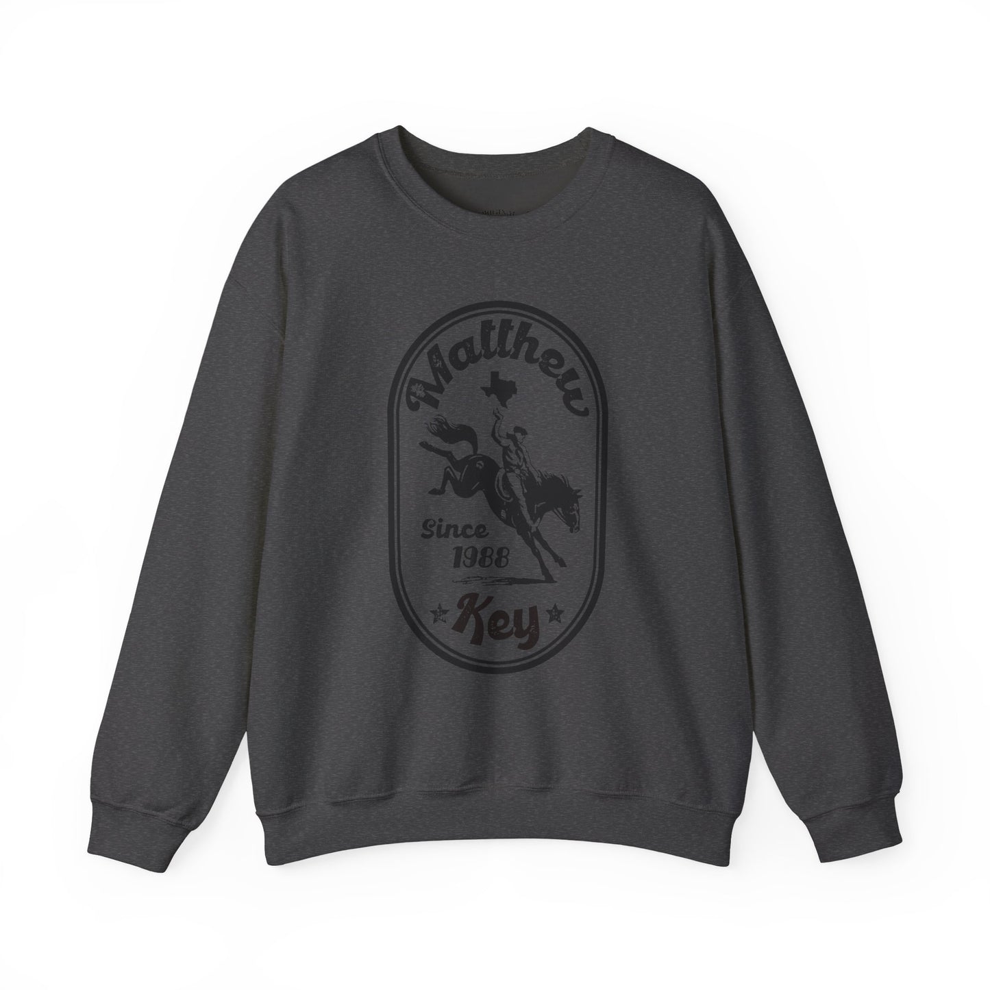 Crewneck Sweatshirt — Vintage Rodeo 'Matthew Key Since 1988' Graphic