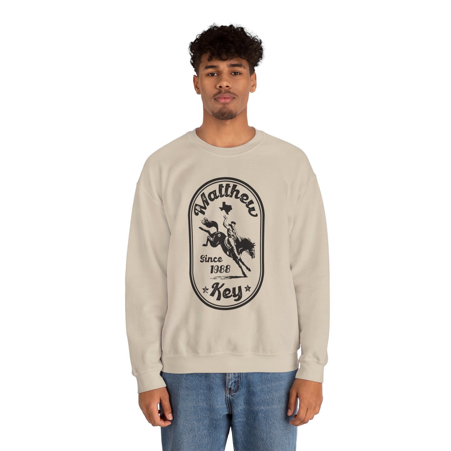 Crewneck Sweatshirt — Vintage Rodeo 'Matthew Key Since 1988' Graphic