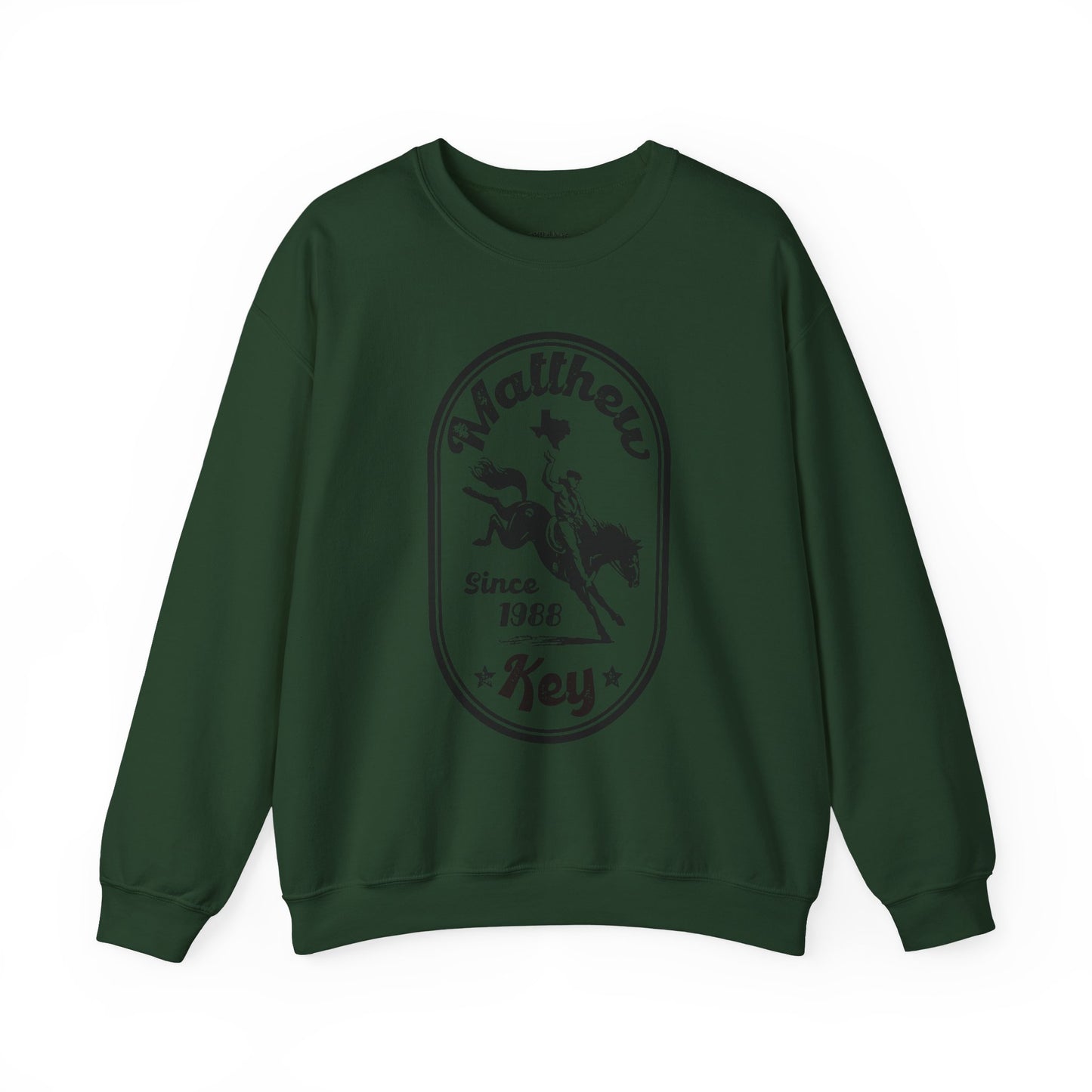 Crewneck Sweatshirt — Vintage Rodeo 'Matthew Key Since 1988' Graphic