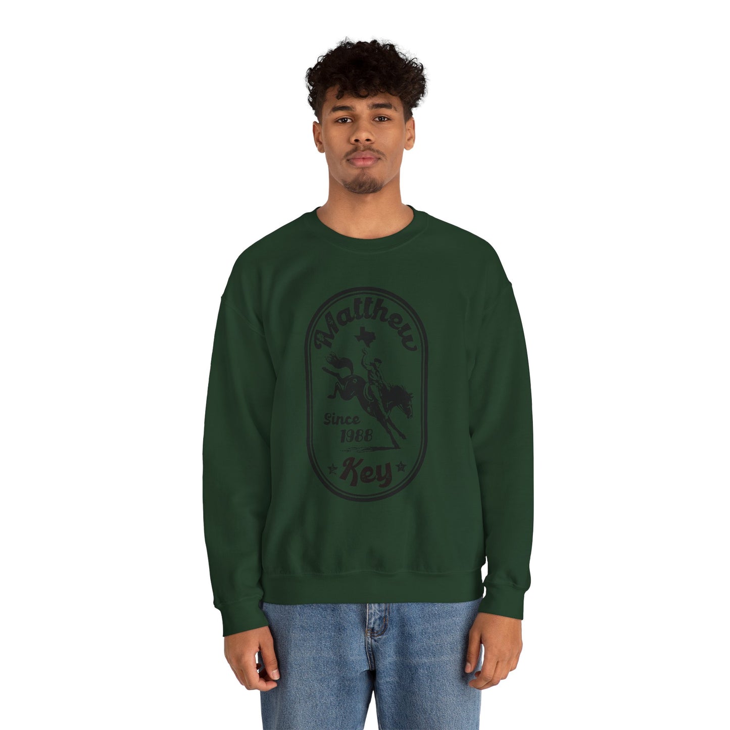 Crewneck Sweatshirt — Vintage Rodeo 'Matthew Key Since 1988' Graphic