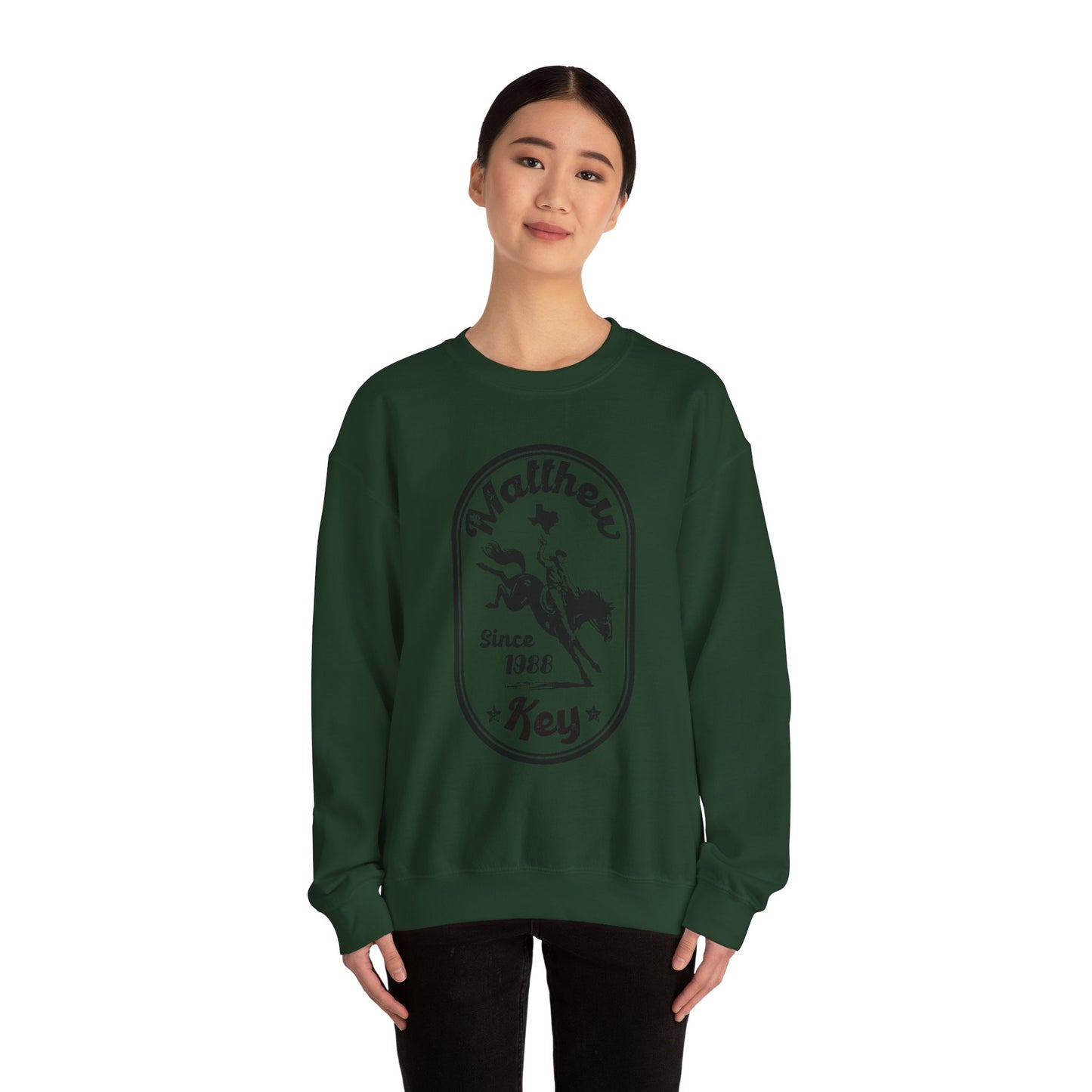 Crewneck Sweatshirt — Vintage Rodeo 'Matthew Key Since 1988' Graphic