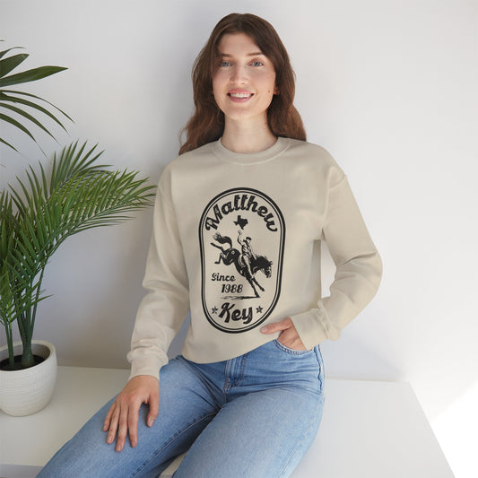 Crewneck Sweatshirt — Vintage Rodeo 'Matthew Key Since 1988' Graphic