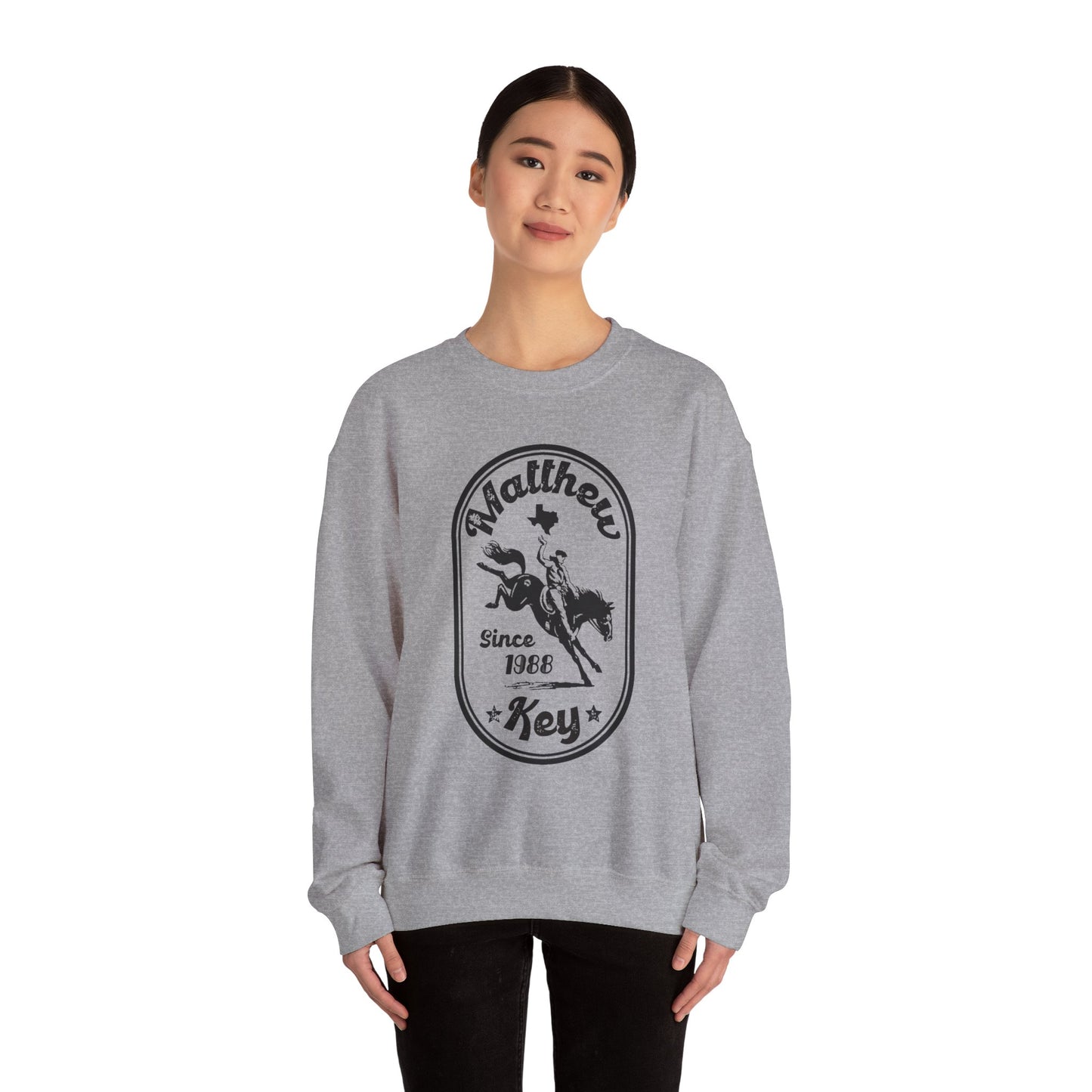 Crewneck Sweatshirt — Vintage Rodeo 'Matthew Key Since 1988' Graphic
